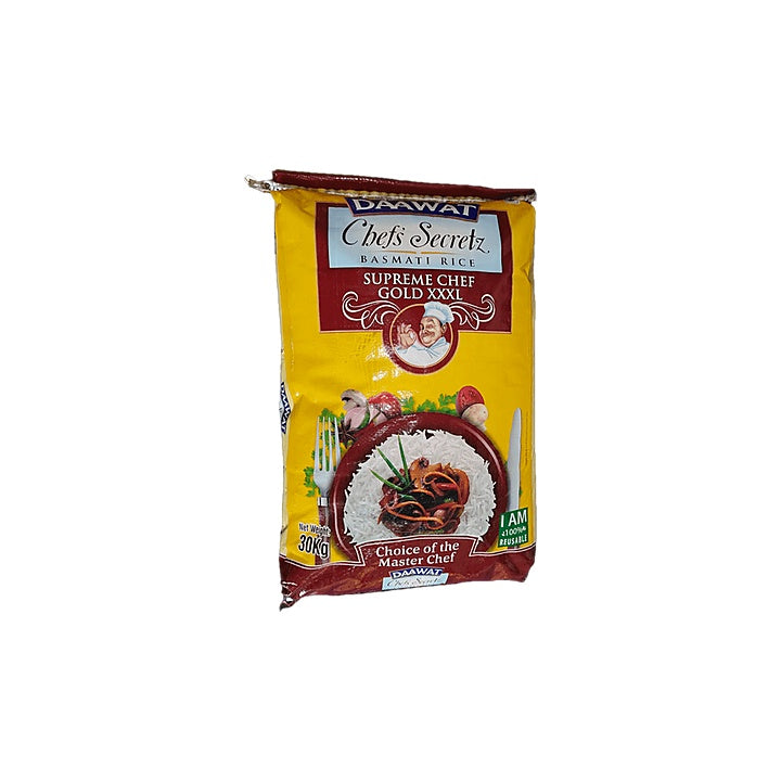 Daawat - Supreme Chef Gold XXXL Basmati (Biryani) Rice, 30 Kg