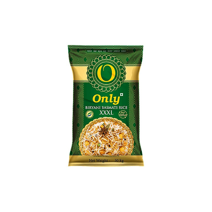 Only - Biryani XXXL Basmati (Biryani) Rice, 30 Kg