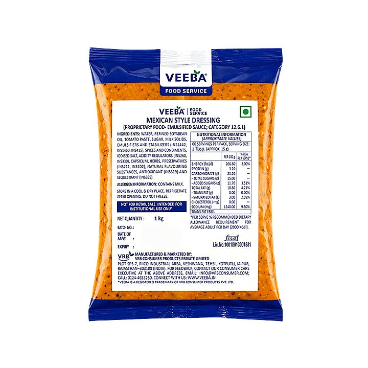 Veeba - Mexican Style Dressing, 1 Kg