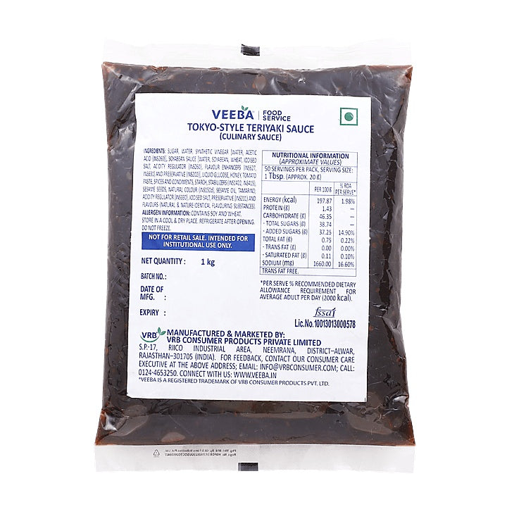 Veeba - Tokyo Style Teriyaki Sauce, 1 Kg