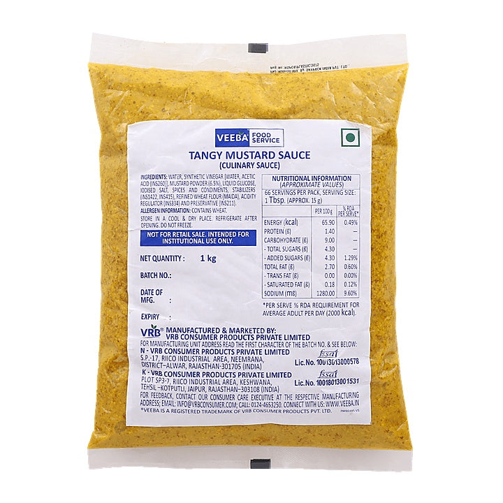 Veeba - Tangy Mustard Sauce, 1 Kg