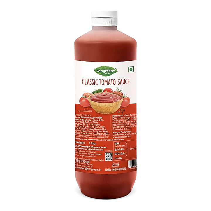 Wingreens - Classic Tomato Sauce, 1.2 Kg