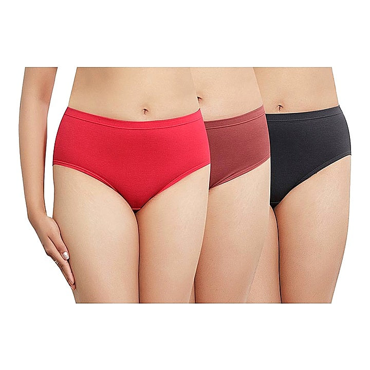 In Shape Ladies Inner Elastic Hipster Panties - B - 90 cm : 3 Pieces