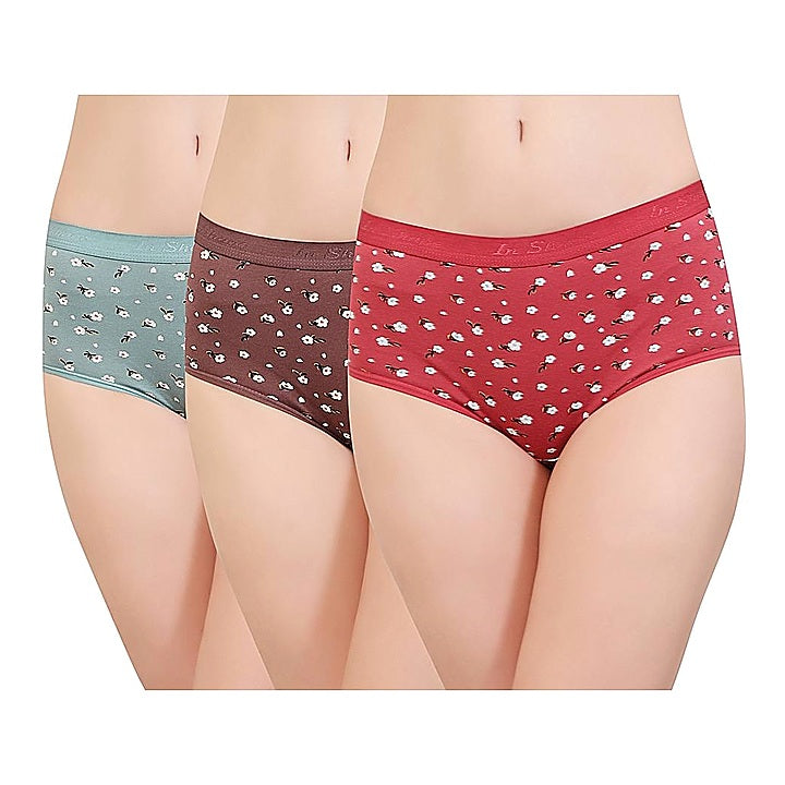 In Shape Ladies Outer Elastic Hipster Panties 647 (110 cm) 3 Pieces : 1 Unit