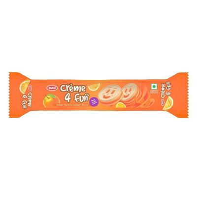 Dukes Creme 4 Fun Orange Cream Sandwich Biscuits 145 g