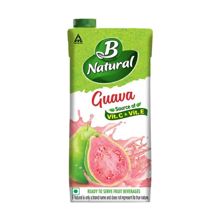 B Natural Guava Gush Fruit Drink 1 L