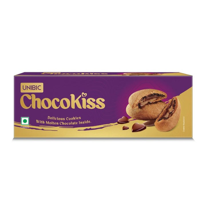Unibic - Choco Kiss Center Filled Cookies 75 g
