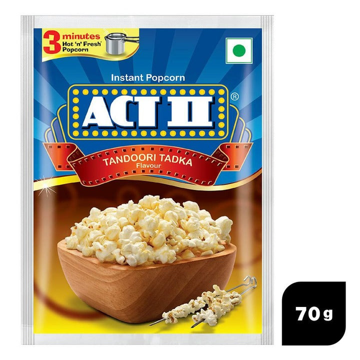 Act II Tandoori Tadka Instant Popcorn 70 g