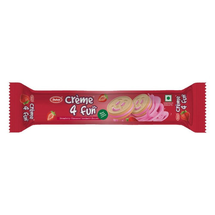 Dukes Creme 4 Fun Strawberry Sandwich Biscuits 145 g
