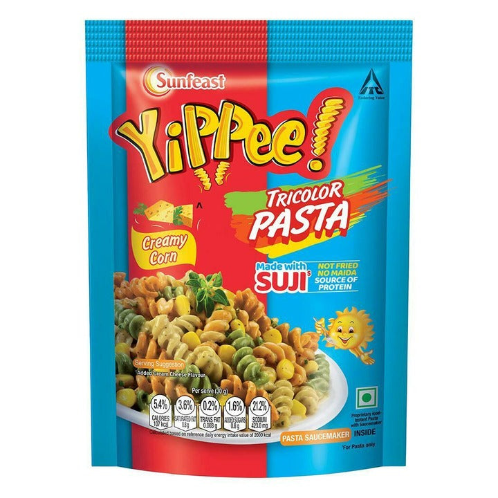 Sunfeast YiPPee! Creamy Corn Tricolour Pasta 70 g