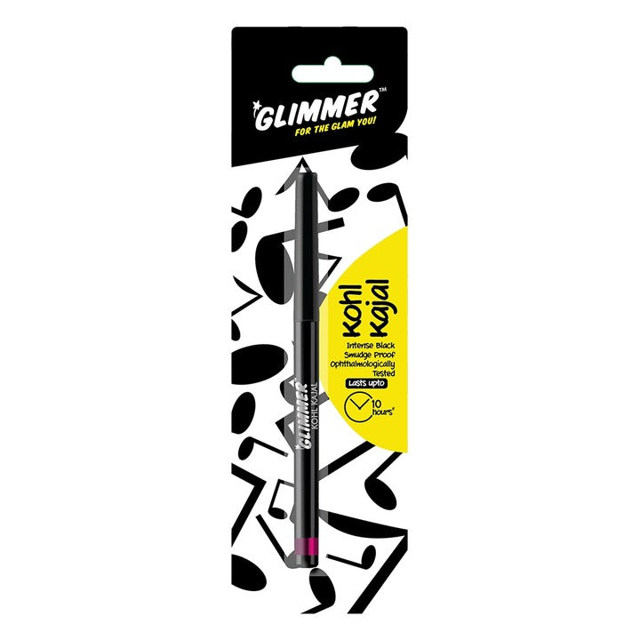 Glimmer 10HR Smudge Proof Kohl Kajal Intense Black 0.25 g
