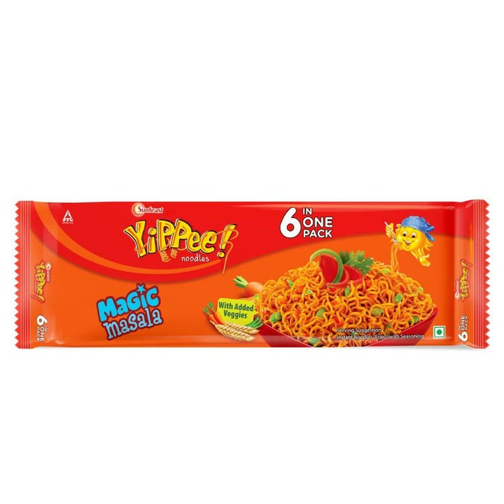 YiPPee Magic Masala Noodles with Added Veggies (6 in 1) 420 g