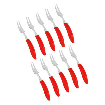 Everest Green Stainless Steel Fruit Fork (10 pcs)