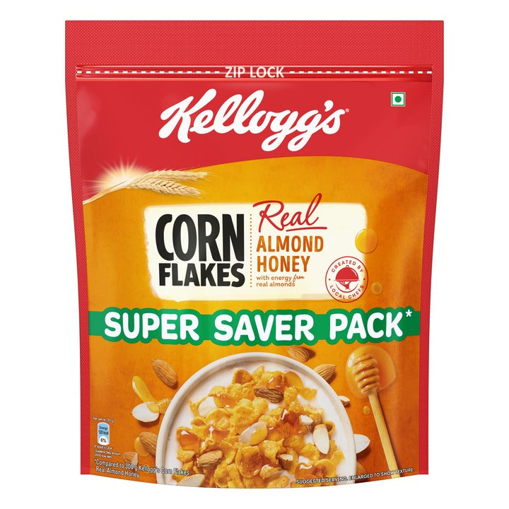 Kellogg's Corn Flakes With Real Almond & Honey 1 kg (1000 G)