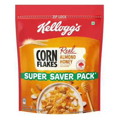 Kellogg's Corn Flakes With Real Almond & Honey 1 kg (1000 G)