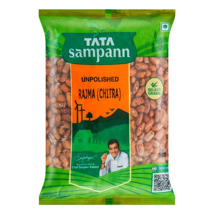 Tata Sampann Unpolished Rajma Chitra 500 g