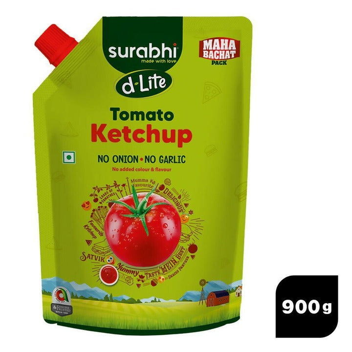 Surabhi D-Lite Tomato Ketchup (No Onion No Garlic) 900 g
