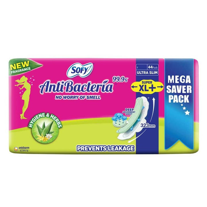 Sofy Anti Bacteria Sanitary Napkin (Super XL+) 44 pads