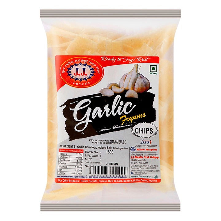J. J. Garlic Chips 200 g