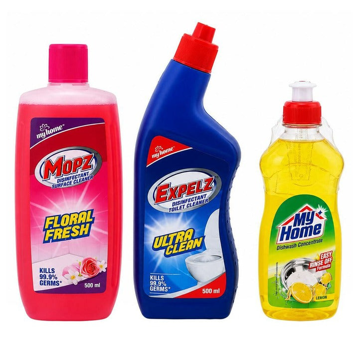 My Home 3 in 1 Cleaning Combo Pack (500 ml + 500 ml + 250 ml)