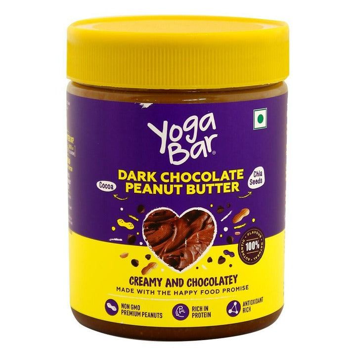 Yogabar Dark Chocolate Creamy & Chocolatey Peanut Butter 400 g
