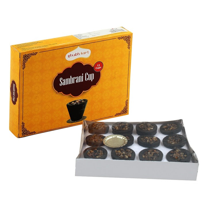 Shubhkart Black Sambrani 160 g (12 pcs)