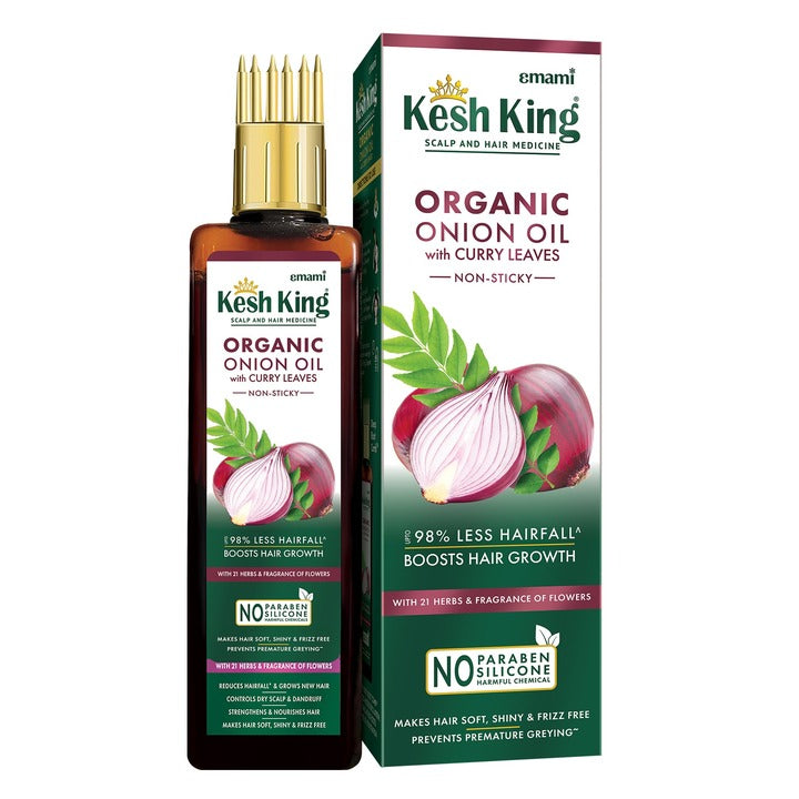 Kesh King Ayurvedic Organic Onion Oil with Curry Leaves 100 ml