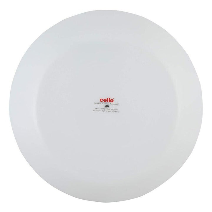 Cello White Opalware Zarah Plate 25.4 cm
