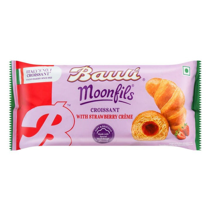 Bauli Moonfils Soft Veg Strawberry Croissant 45 g