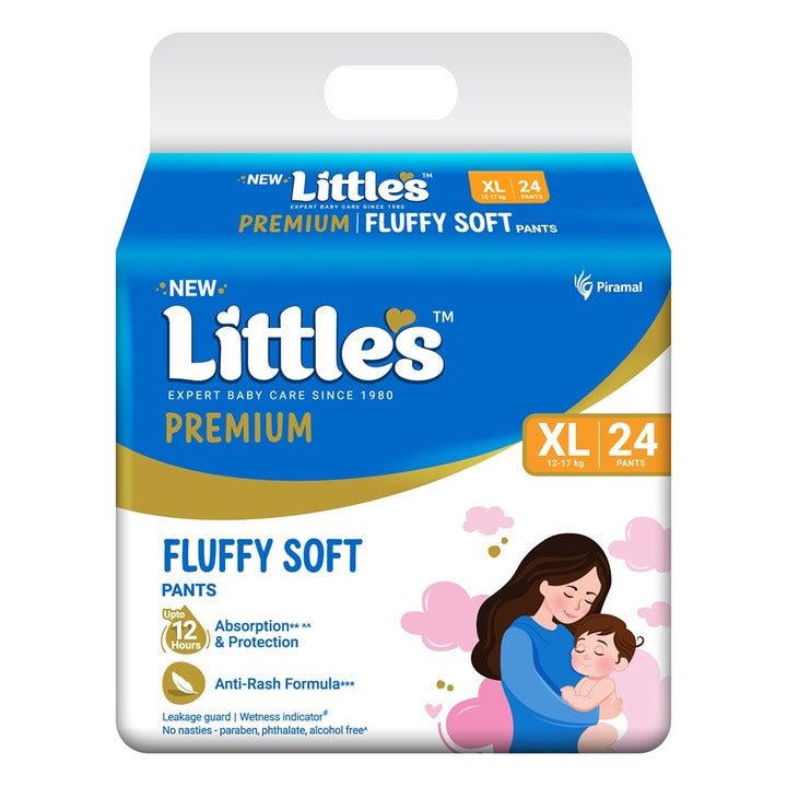 Little's Comfy Baby Pants Xtra Large 12-17 kg (Pack of 24)