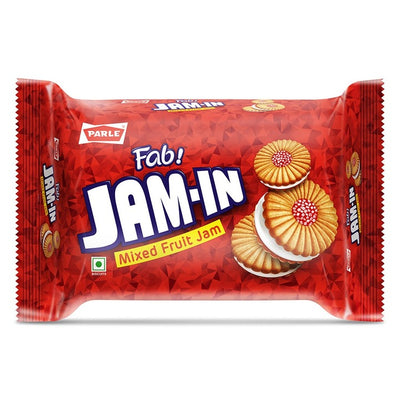 Parle Fab Jam-In Mixed Fruit Sandwich Biscuits 450 g