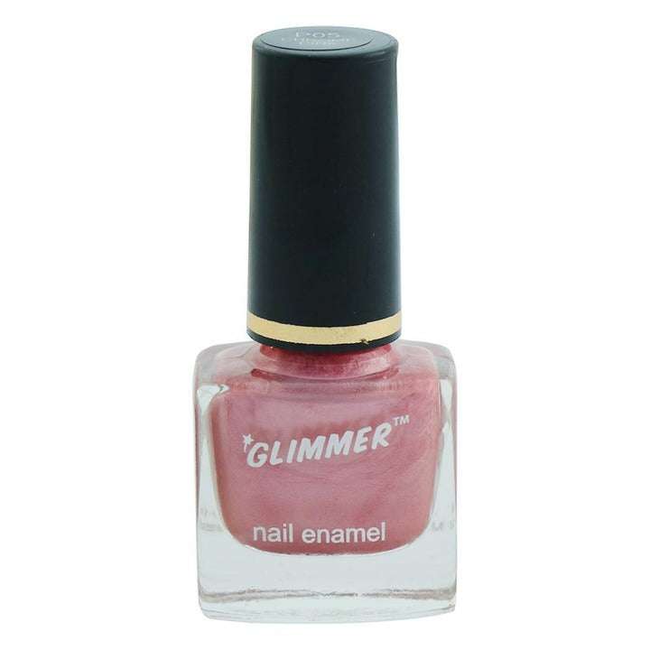 Glimmer Nail Chrome Pink Enamel 5 ml Bottle (P05)