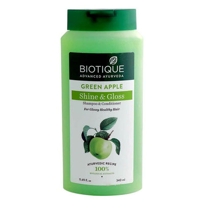 Biotique Green Apple Shine&Gloss Shampoo&Conditioner 340 ml