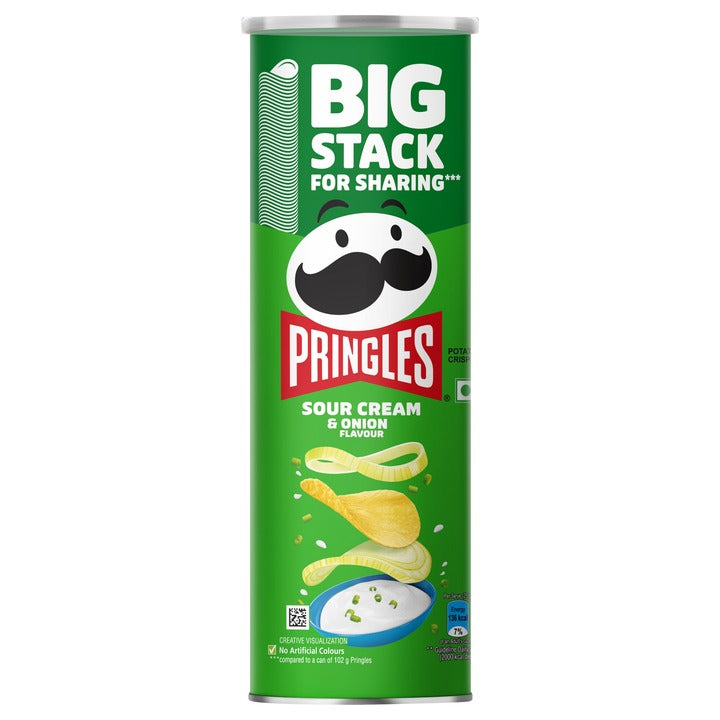 Pringles Sour Cream and Onion Potato Chips 141 g (134 G)