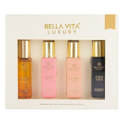 Bella Vita Luxury Women Perfume Gift Set (4 x 20 ml)