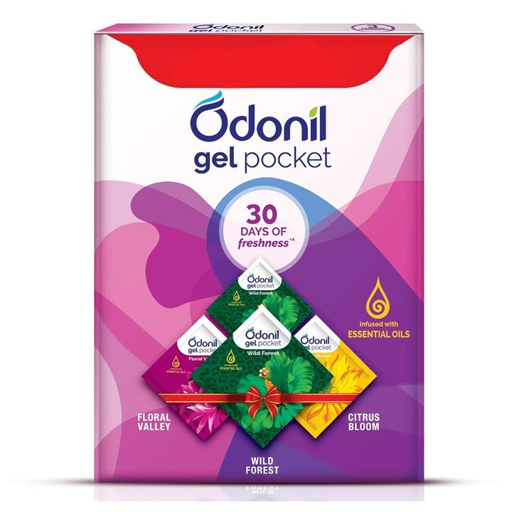 Odonil Assorted Air Freshener Gel Pack 10 g (Pack of 3)