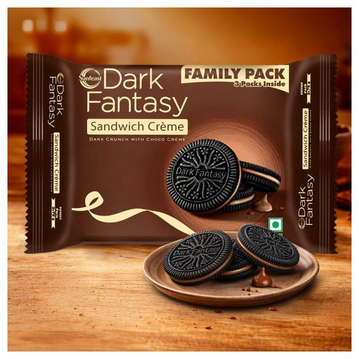 Sunfeast Dark Fantasy Chocolate Creme Biscuit 237 g