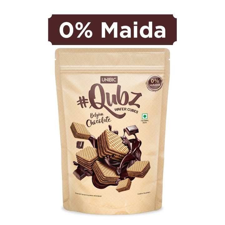 Unibic Qubz Belgium Chocolate Cream Wafer Cubes 120 g