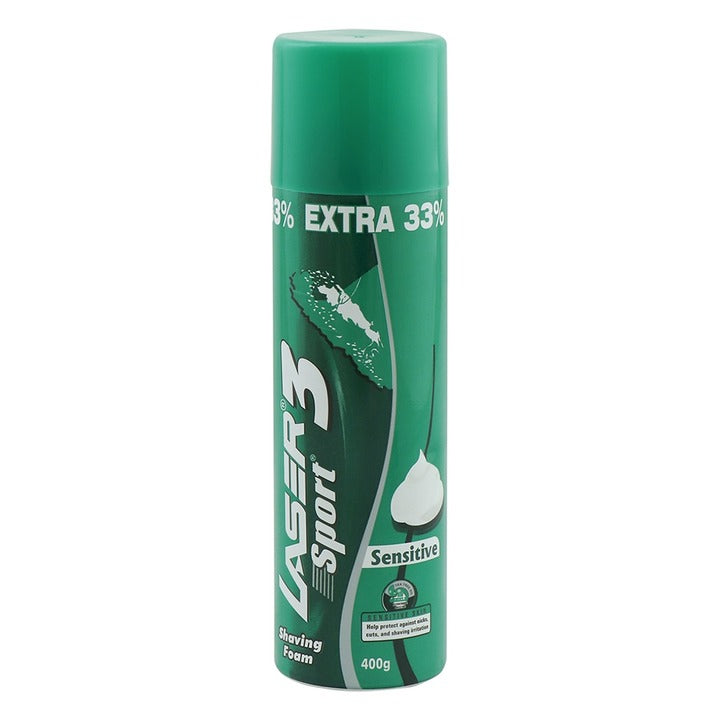Laser 3 Sport Sensitive Skin Shaving Foam 300 g