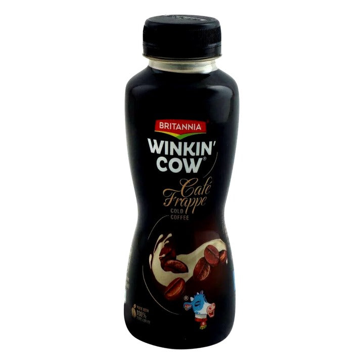 Britannia Winkin Cow Cold Coffee Cafe Frappe 180 ml (Bottle)