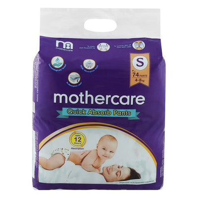 Mothercare Quick Absorb Small Diaper Pants (Pack of 74)