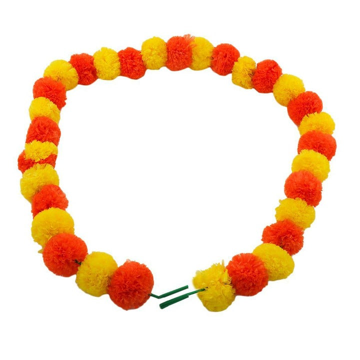 Flower Toran Two Colour Orange Yellow