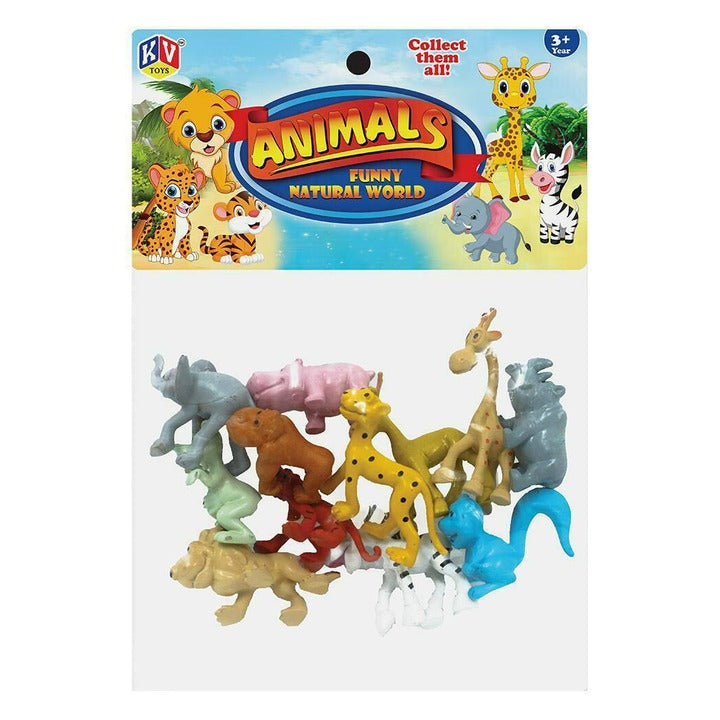 K.V.Impex Funny Animal Toy Set of 12