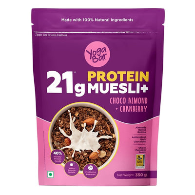 Yogabar Choco Almond Cranberry Protein Muesli 350 g