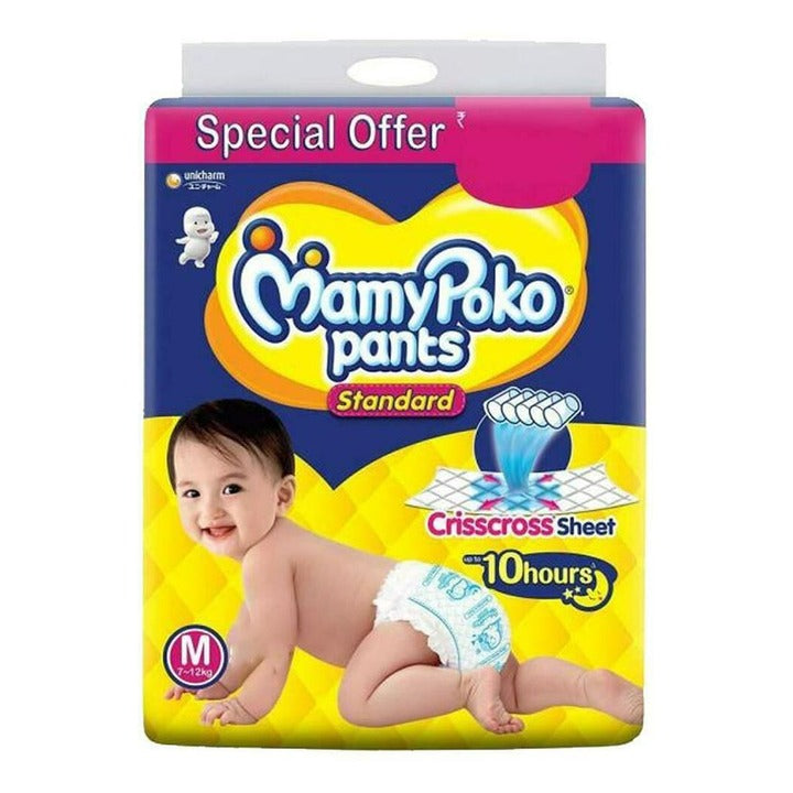 MamyPoko Pants Standard Diapers (M) 46 count 7-12 kg