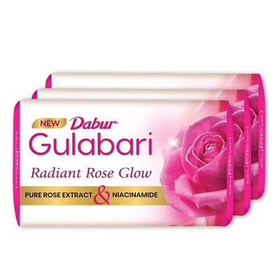 Dabur Gulabari Pure Rose Soap 150 g (Pack of 3)