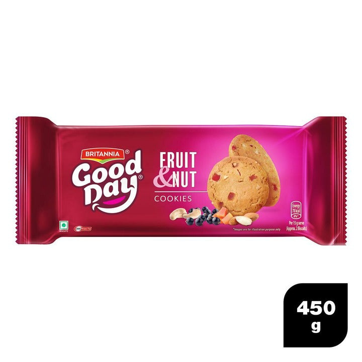 Britannia Good Day Fruit & Nut Cookies 450 g