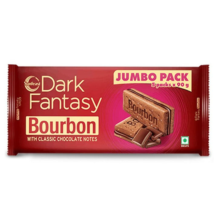Sunfeast Dark Fantasy Bourbon Biscuit 450 g (90 g x 5 pcs)