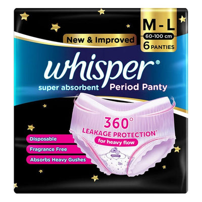 Whisper Period Panty Pack of 6