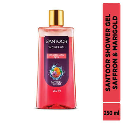 Santoor Saffron Marigold Brightening Skin Shower Gel 250 ml
